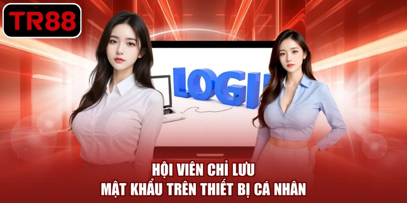 Hội viên chỉ lưu mật khẩu trên thiết bị cá nhân